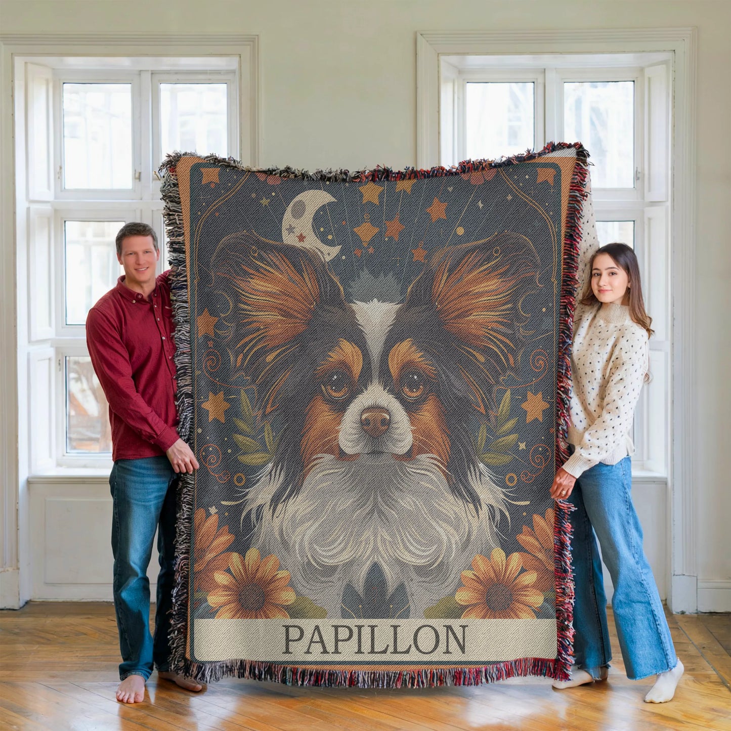 Papillon Tarot Woven Blanket-Critter Lane