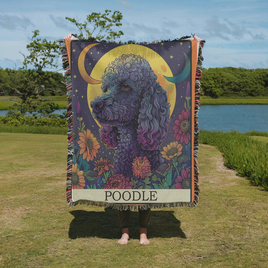 Poodle Tarot Woven Blanket-Critter Lane