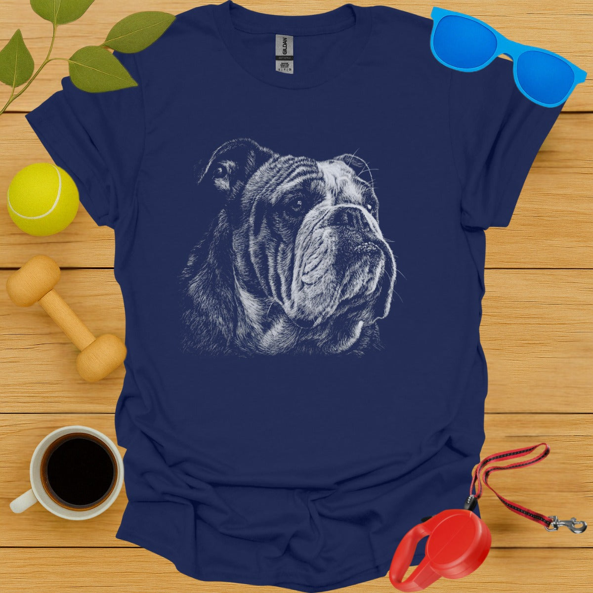 Bulldog Graphic Print Design T-Shirt product type