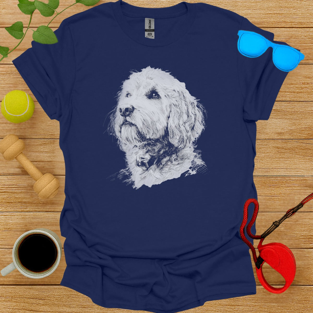 Cute Dog Sketch Shirt Perfect for Pet Lovers