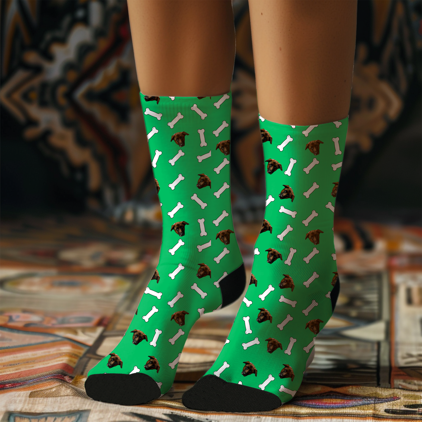 Custom Socks With Your Dog's Face-Critter Lane