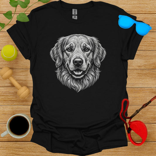 Realistic Dog Face Graphic T Shirt for Pet Lovers