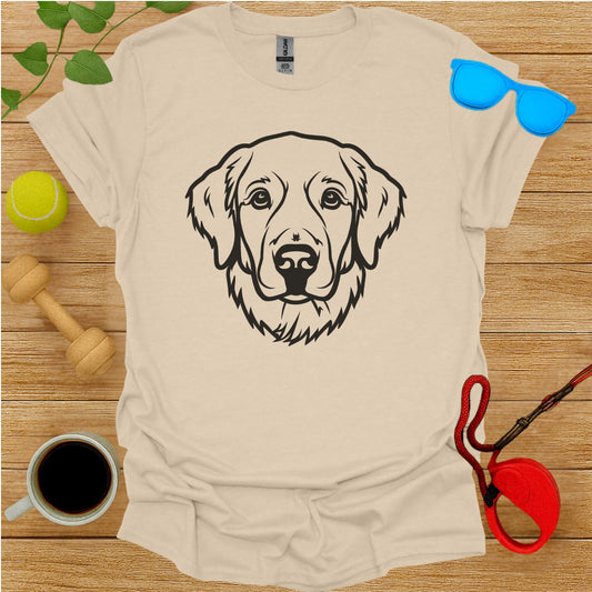 Golden Retriever Dog Print Design T-Shirt Product