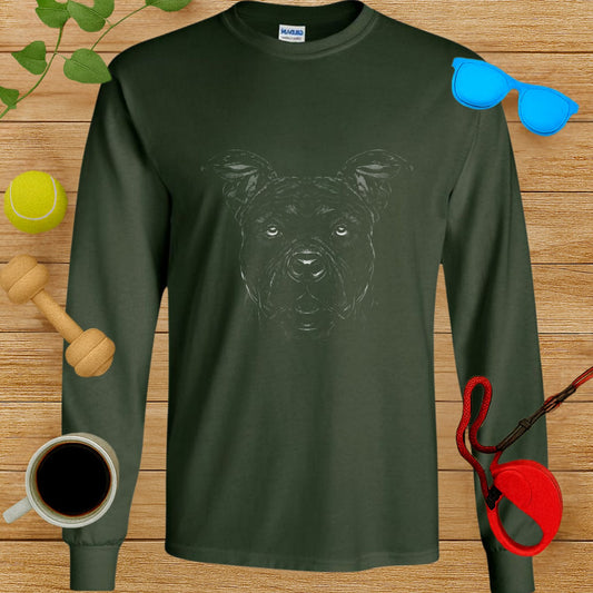 Fierce Pitbull Long Sleeve Shirt for Dog Lovers