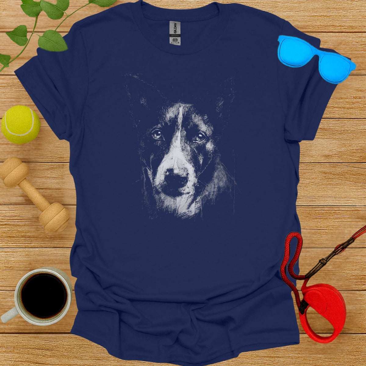 Border Collie Dog Graphic Tee Shirt Unique Design