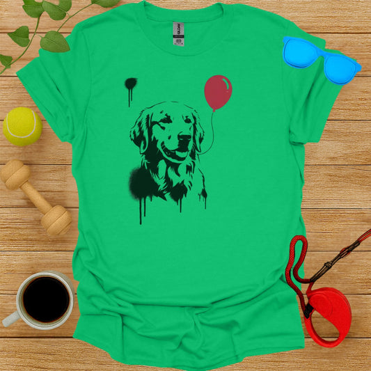 Banksy Labrador Baloon Tee-Critter Lane