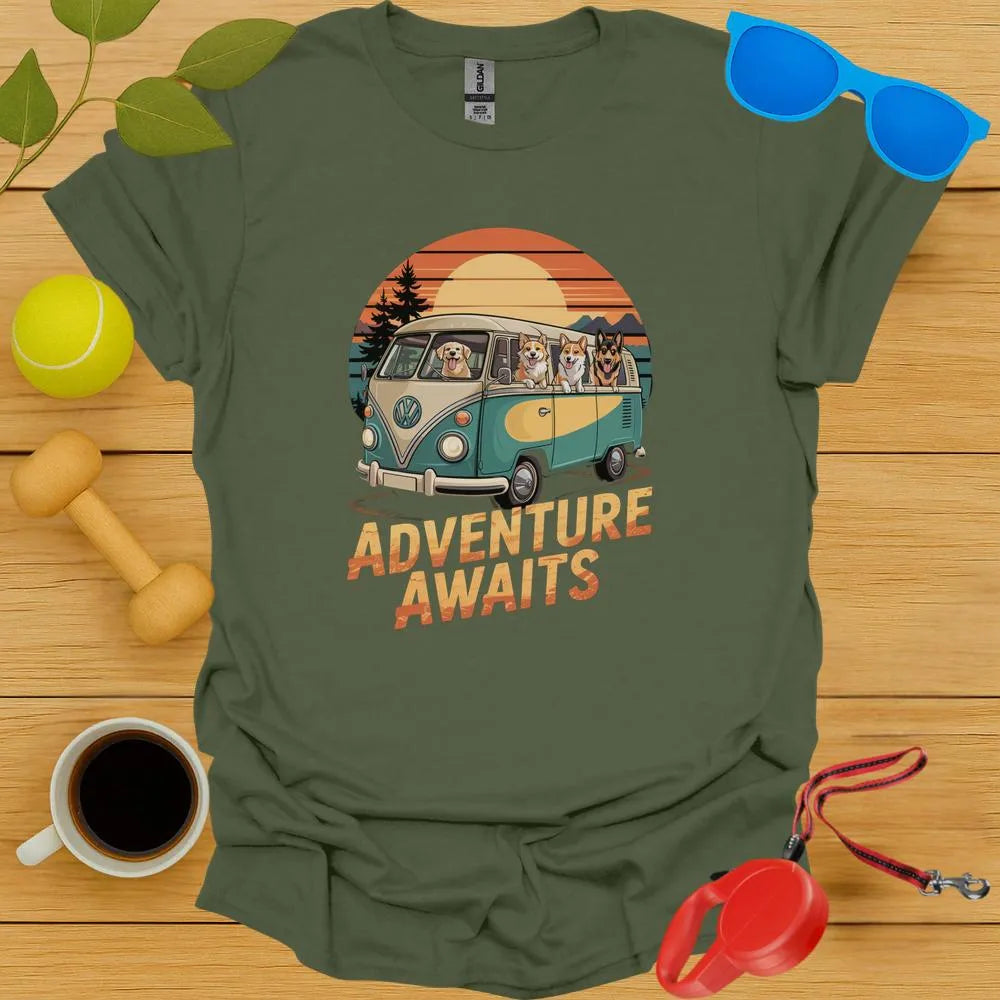 Adventure Awaits Retro Tee