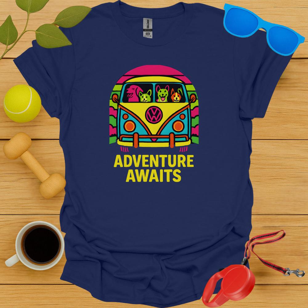 Adventure Awaits Vibrant Tee