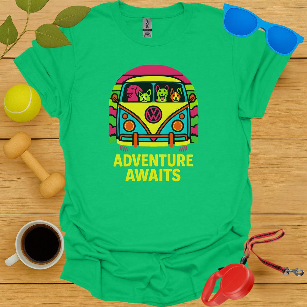 Adventure Awaits Vibrant Tee