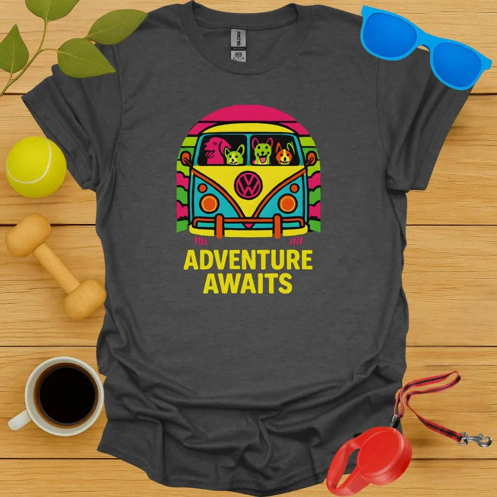 Adventure Awaits Vibrant Tee