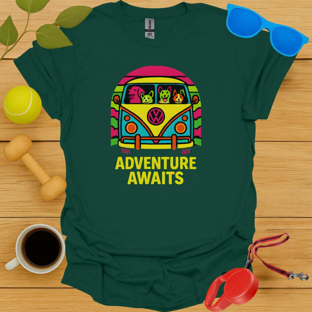 Adventure Awaits Vibrant Tee