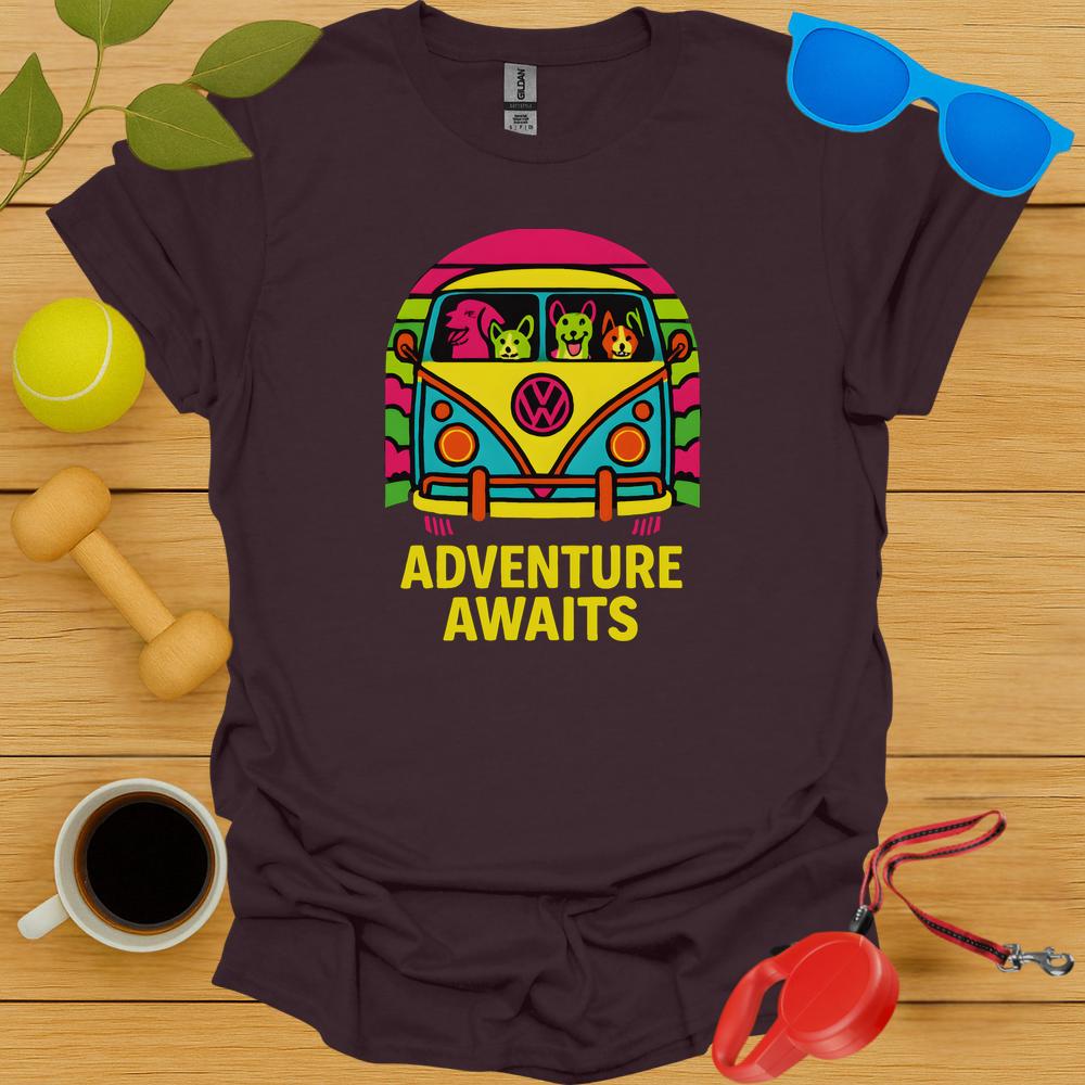 Adventure Awaits Vibrant Tee
