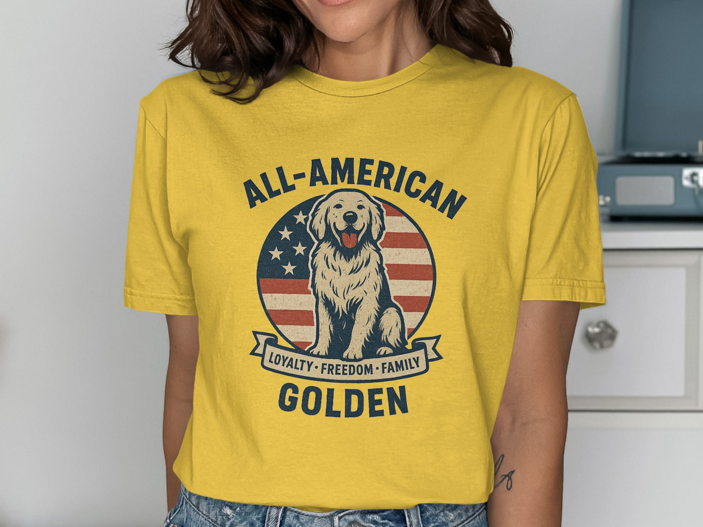 All-American Golden Loyalty Freedom Family T-shirt product type