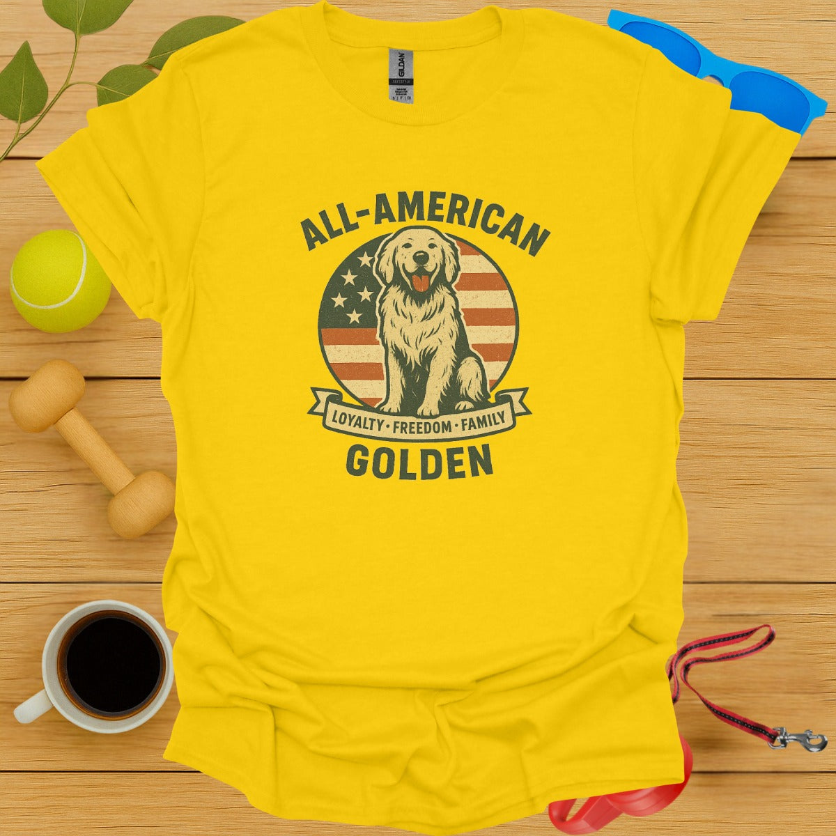 All-American Golden Loyalty Freedom Family T-Shirt product