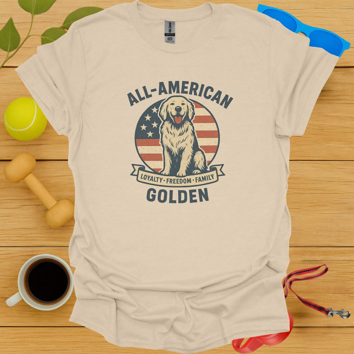 All American Loyalty Freedom Family Golden T-shirt product