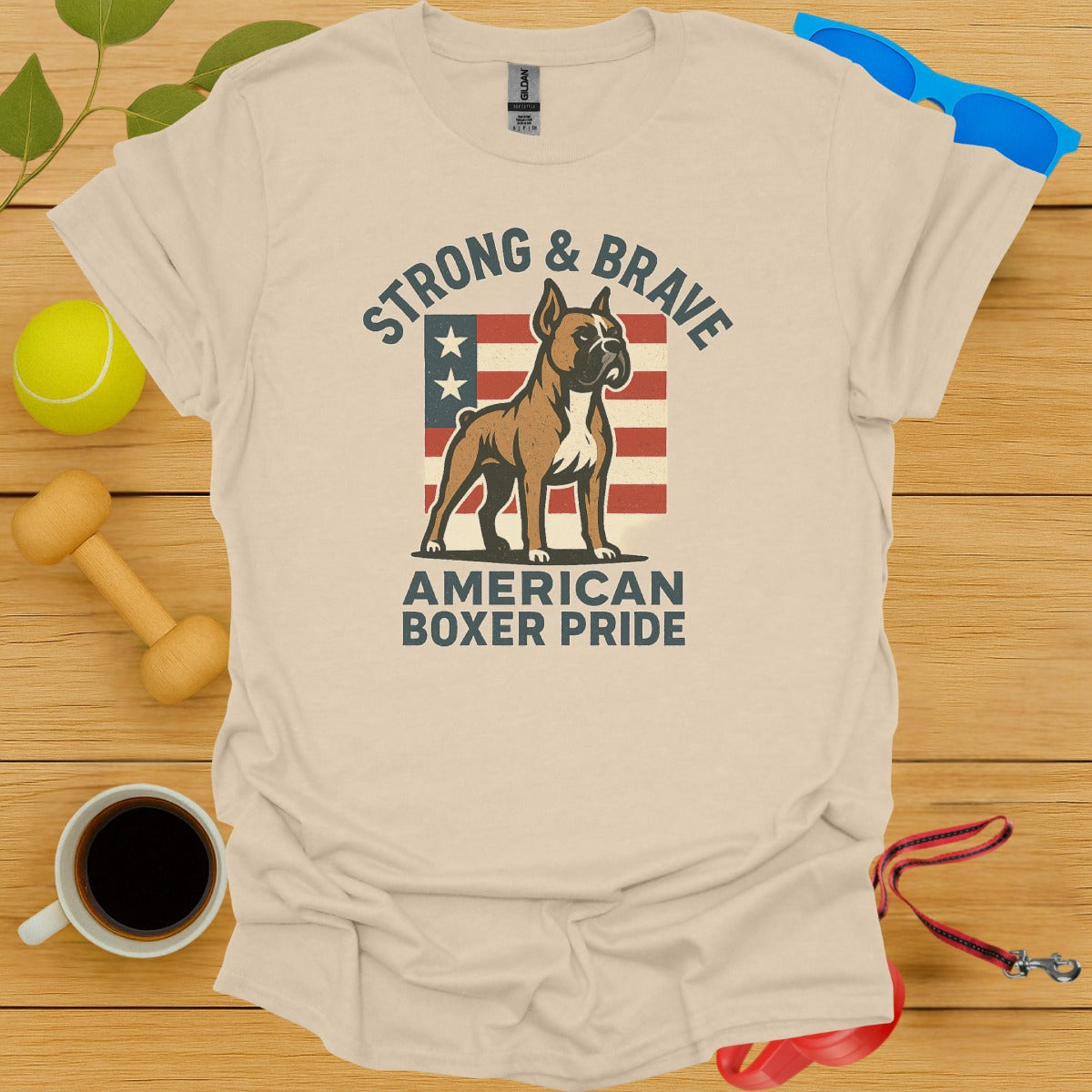 Strong Brave American Boxer Pride T-shirt product