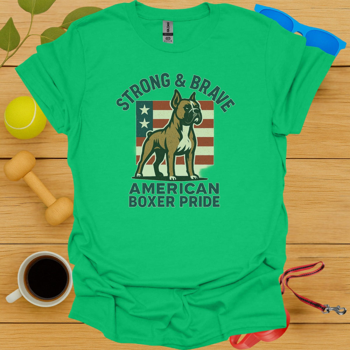 Strong Brave American Boxer Pride T shirt product