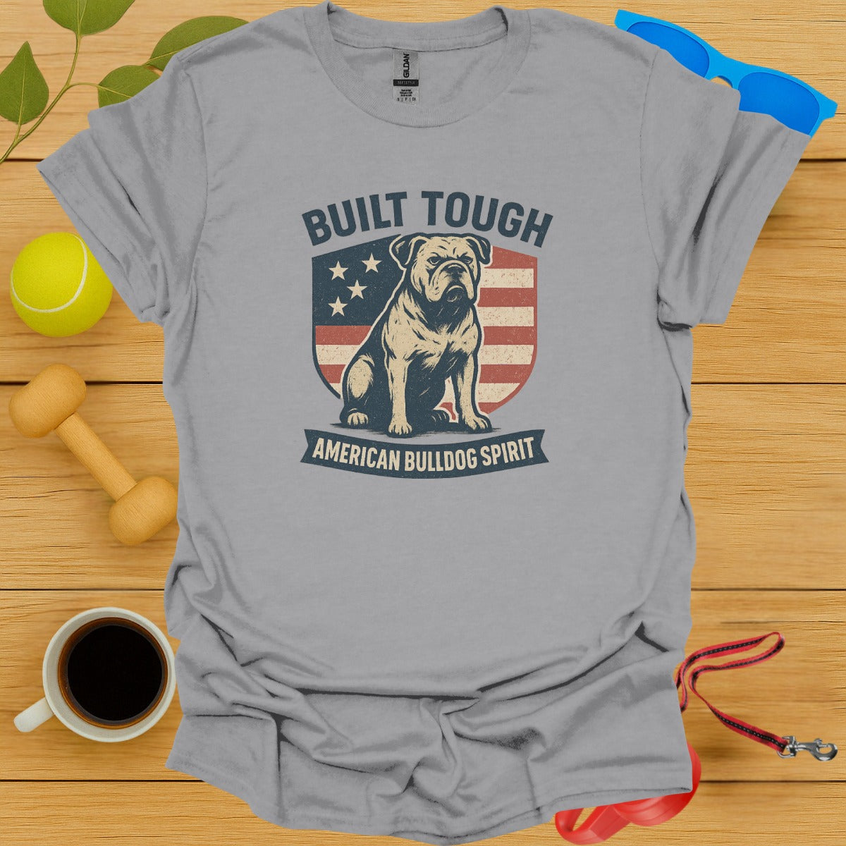 Built Tough American Bulldog Spirit T-shirt product