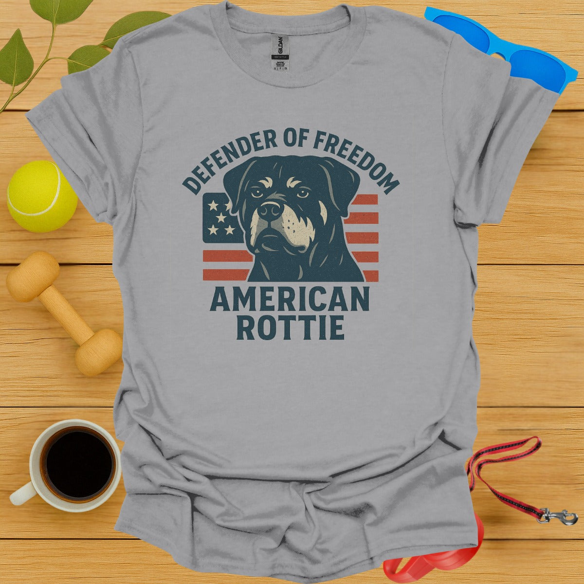 Defender of Freedom American Rottie T-shirt product type