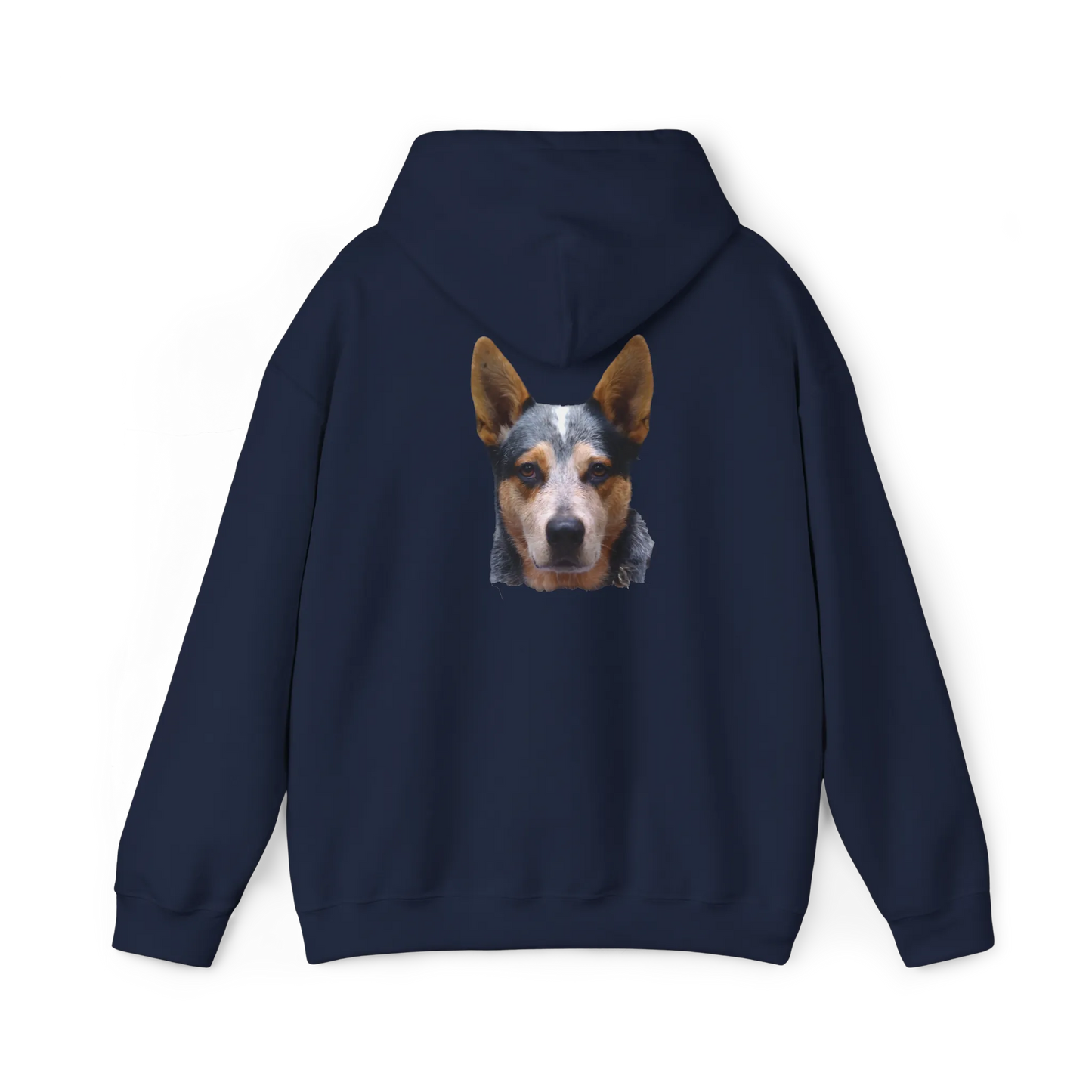 Australian Cattle Dog Portrait Hoodie-Critter Lane