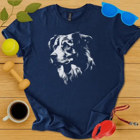 Australian Shepherd Monochrome Tee