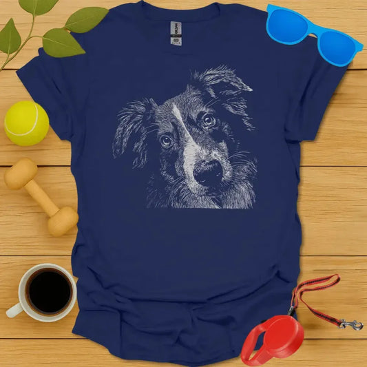 Australian Shepherd Portrait Tee