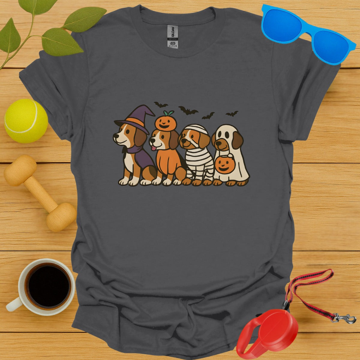 Cute Halloween Dogs in Costumes Graphic product type