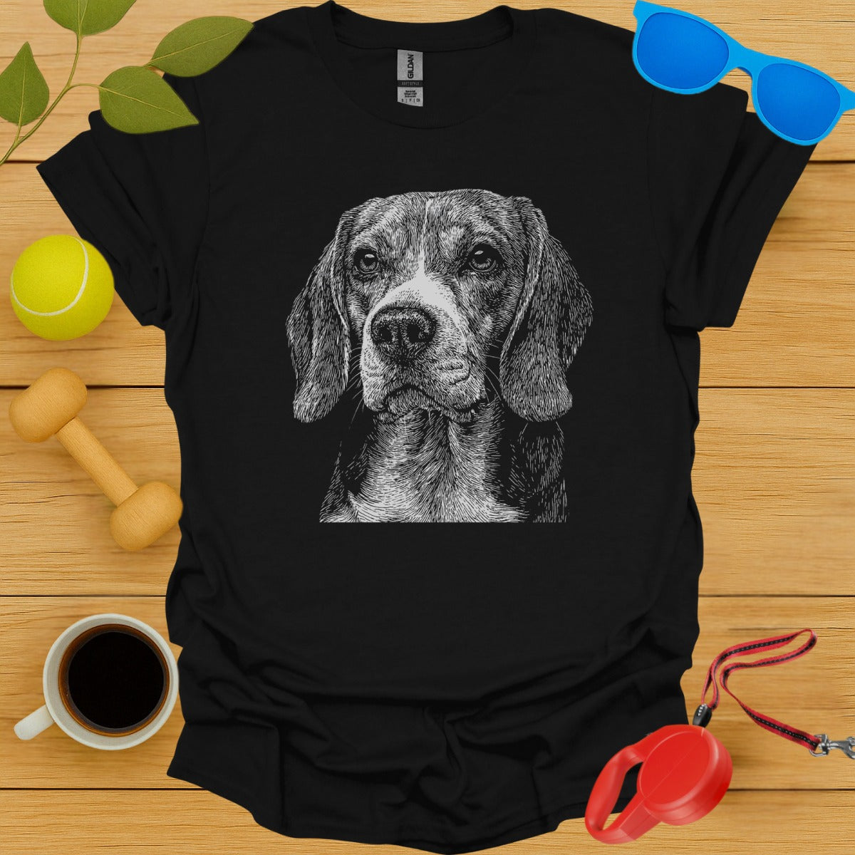 Realistic Beagle Design on Classic Fit T-shirt product
