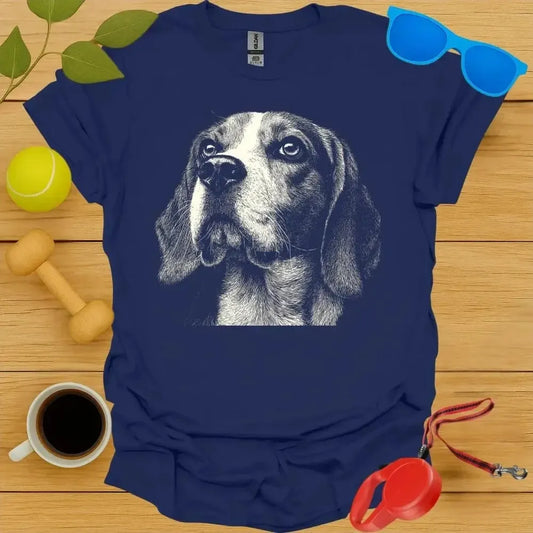 Beagle Monochrome Portrait Tee