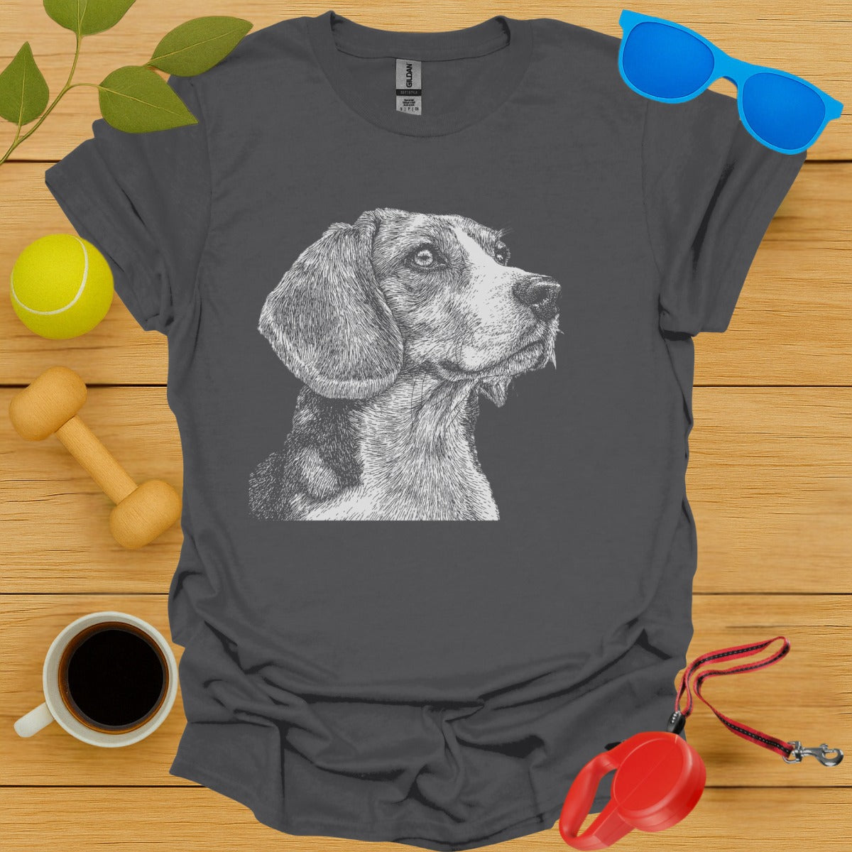 Beagle Dog Artistic Sketch Graphic T-Shirt product type