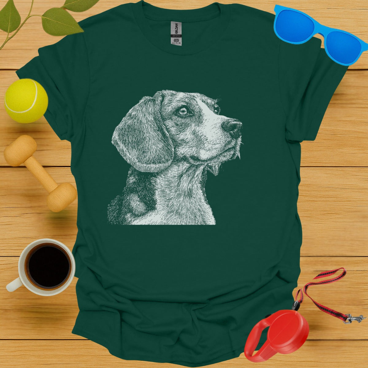 Beagle Sketch Graphic Tee for Dog Lovers T-Shirt