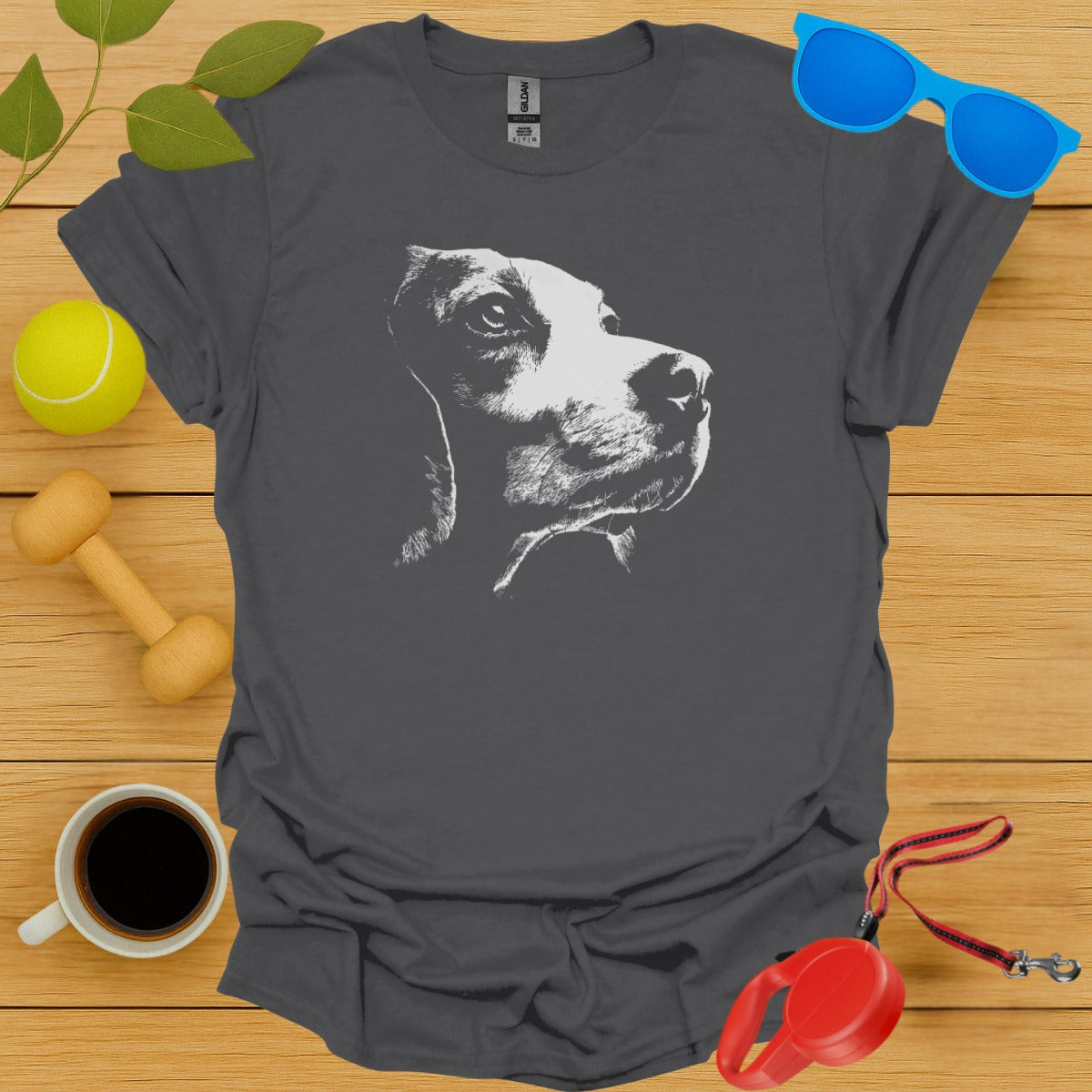 Dog Portrait Design Casual Graphic T-Shirt product