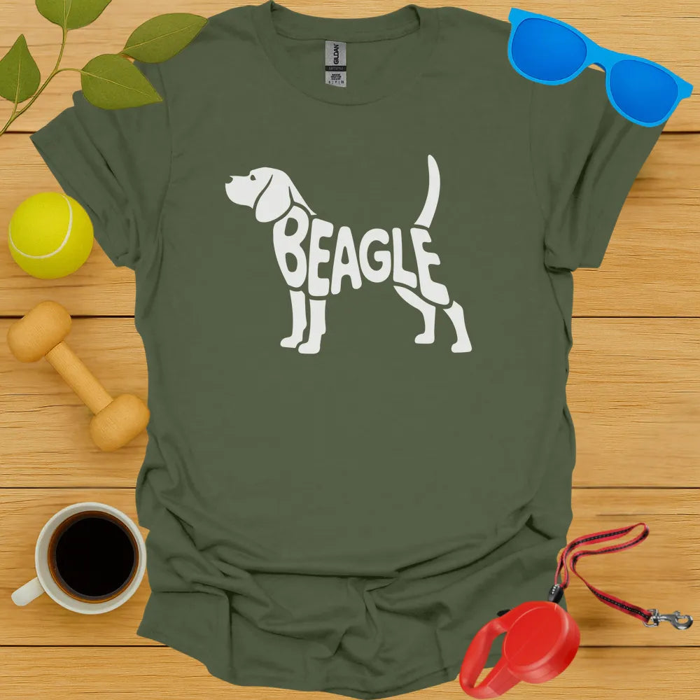 Beagle Typography Tee