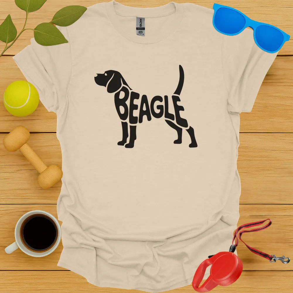 Beagle Typography Tee