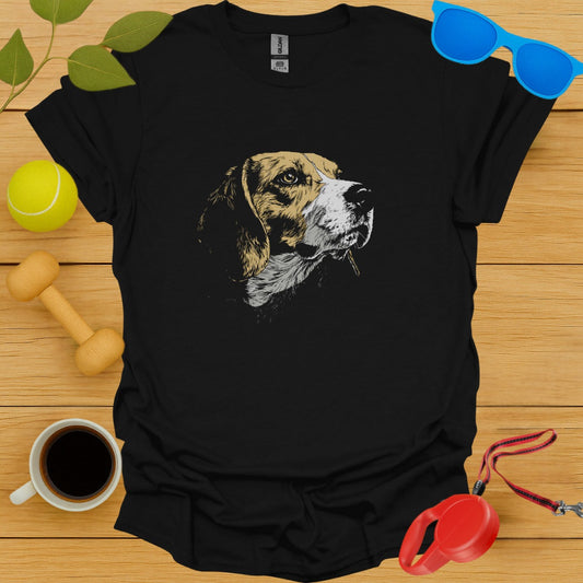 Vintage Artistic Dog Portrait Graphic T-Shirt product type