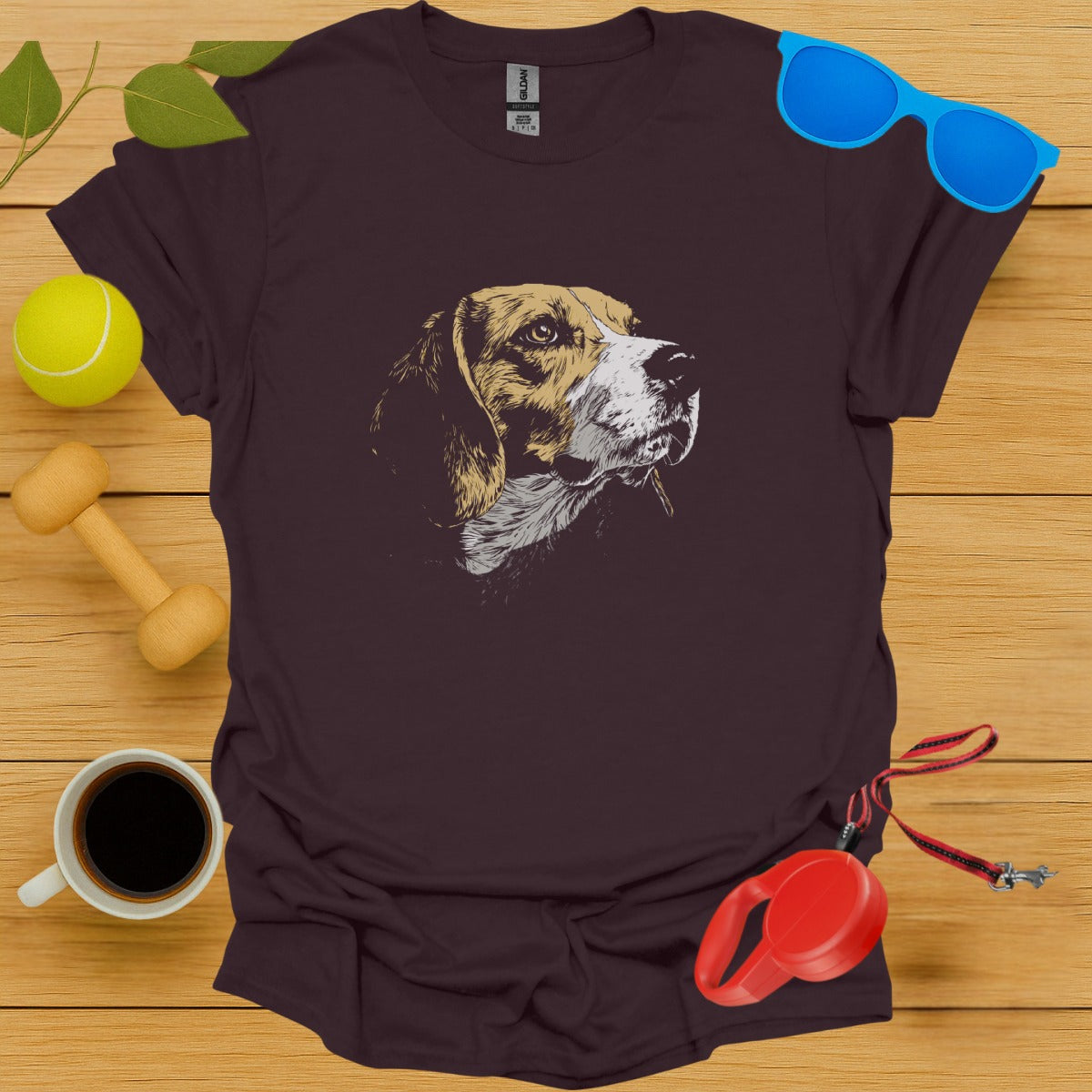Beagle Dog Design Graphic T-Shirt Unisex Casual product type