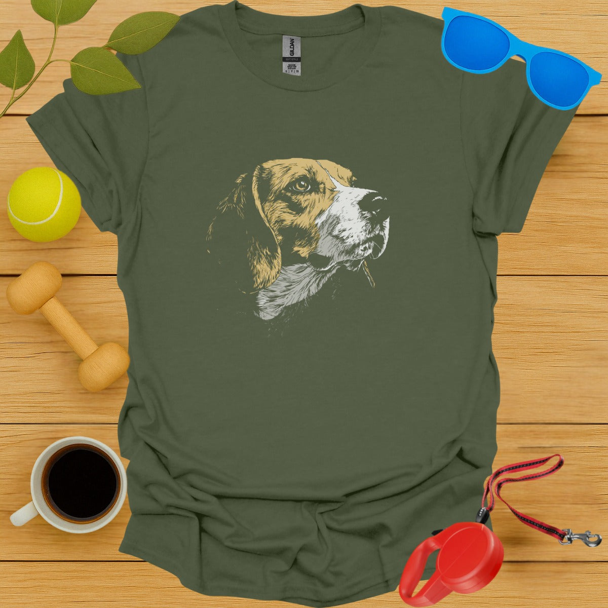 Beagle Face Graphic T-shirt for Dog Lovers product type