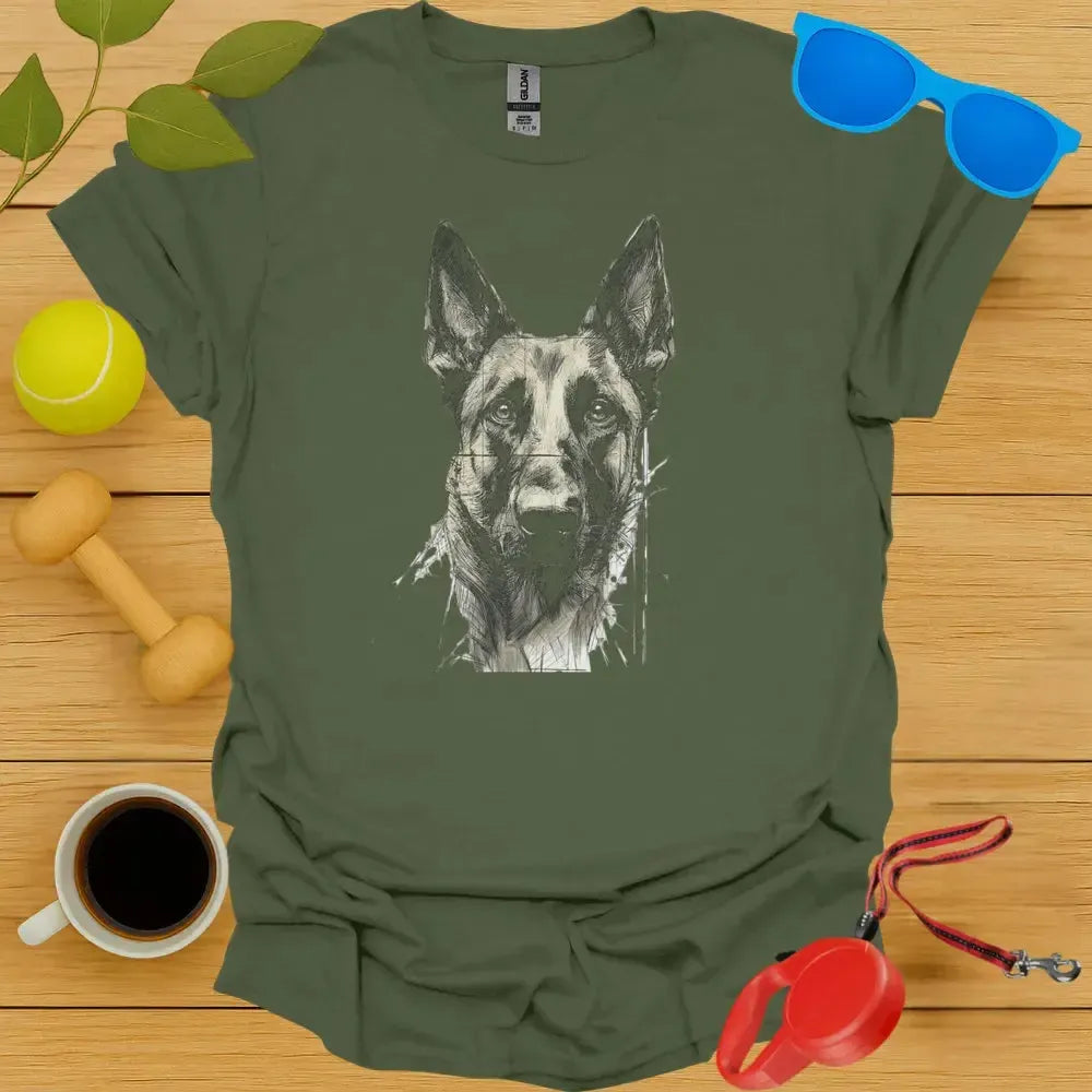 Belgian Malinois Portrait T-Shirt
