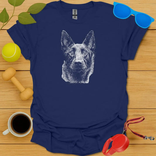 Belgian Malinois Portrait Tee Png