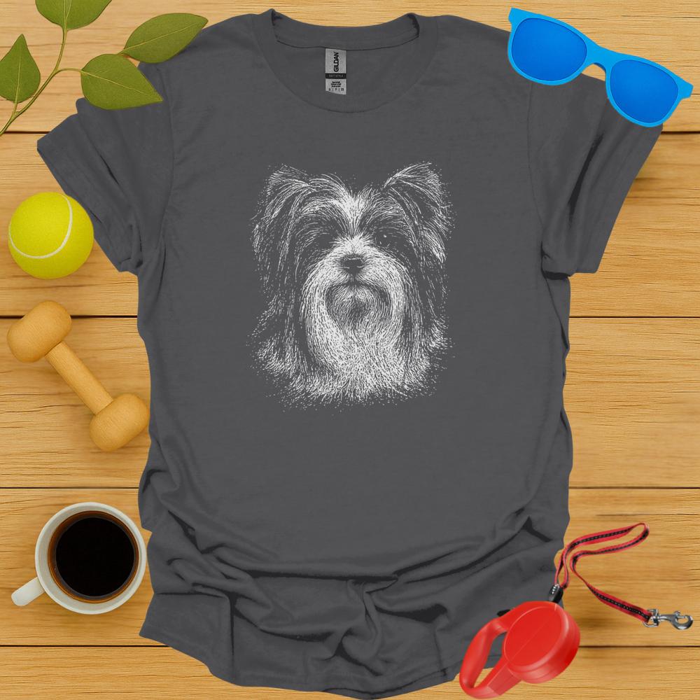Biewer Terrier Sketch Portrait Tee