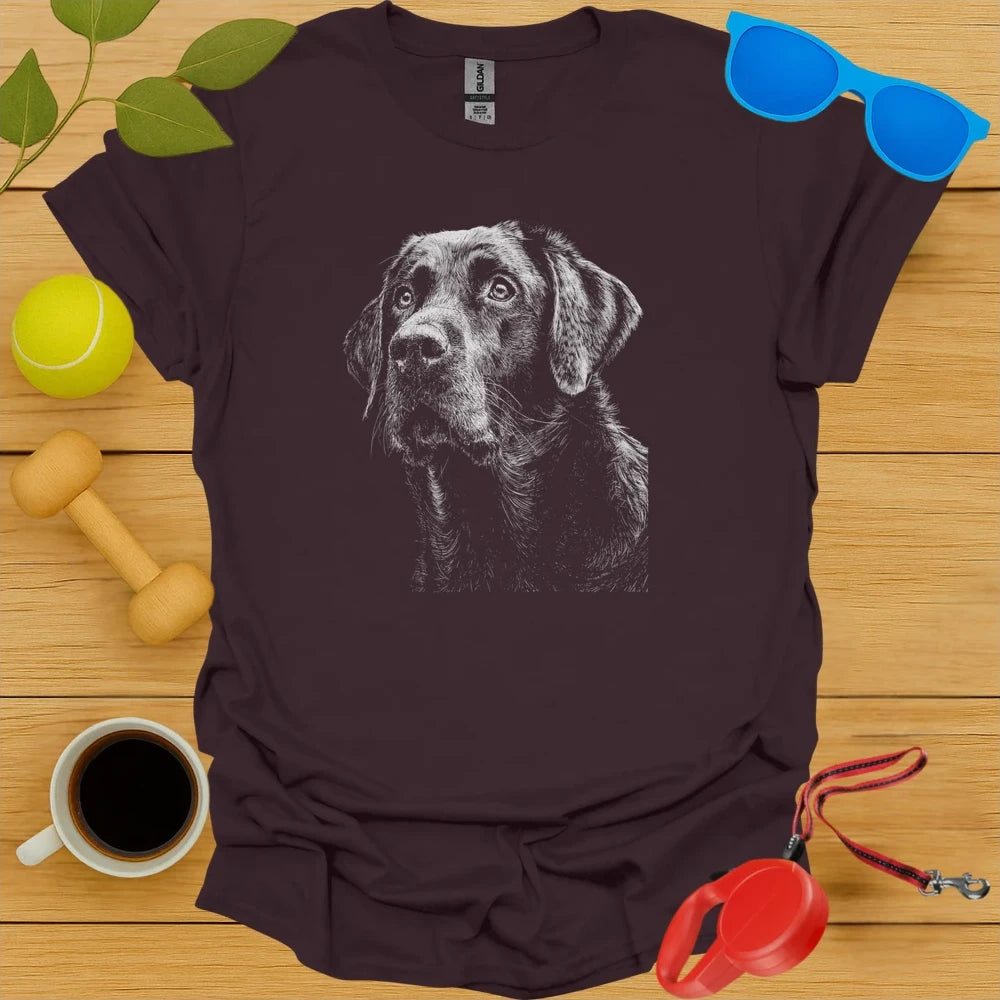 Black Lab Sketch T Shirt