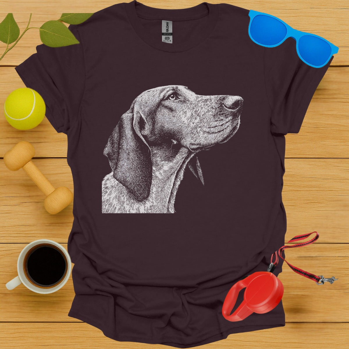 Dog Illustration Graphic T-Shirt for Men Women product type
