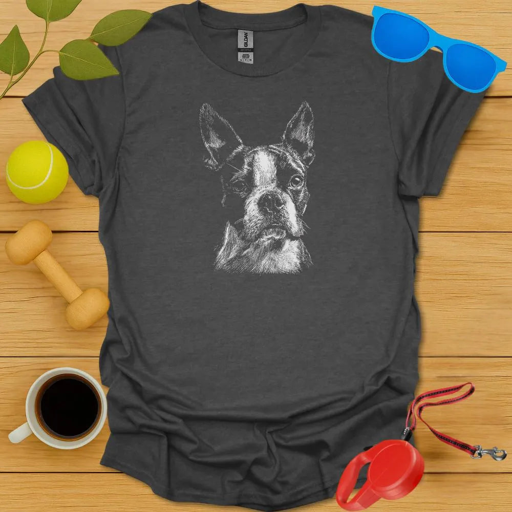 Boston Terrier Portrait Tee