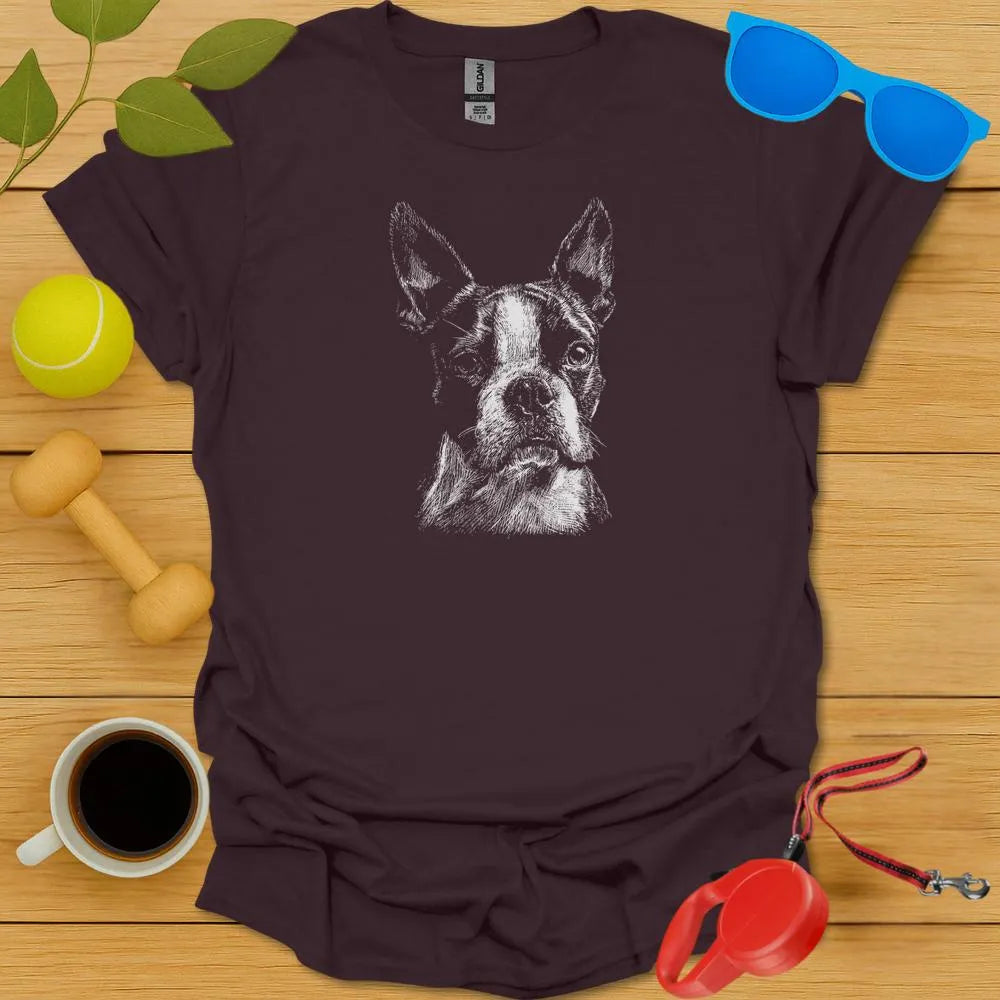 Boston Terrier Portrait Tee