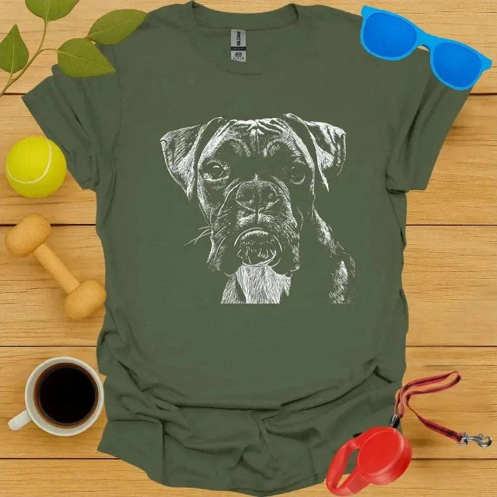 Boxer Monochrome Portrait Tee