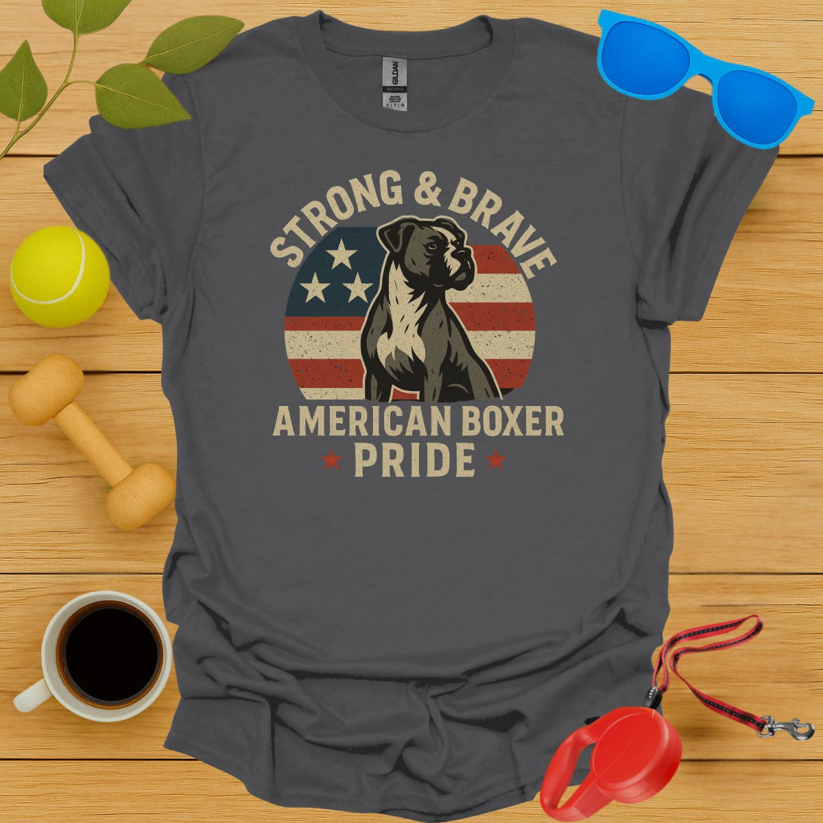 Strong Brave American Boxer Pride T-shirt product type