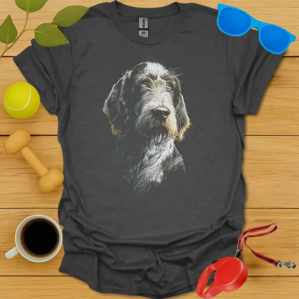 Brown Roan Spinone Portrait T-Shirt