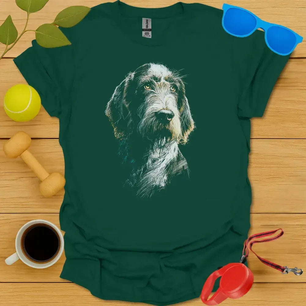 Brown Roan Spinone Portrait T-Shirt