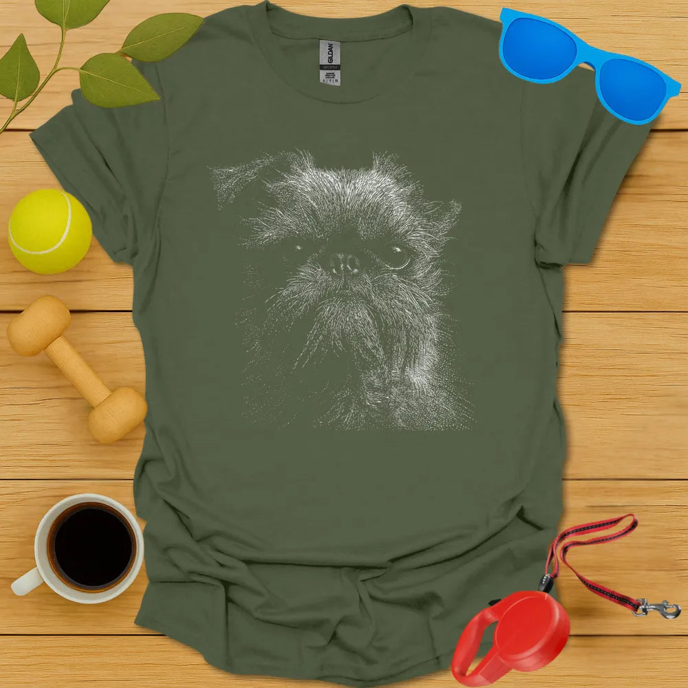 Brussels Griffon Dotwork Portrait