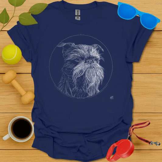 Brussels Griffon Monoline Portrait Tee